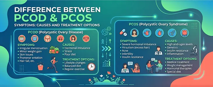 Difference Between PCOS and PCOD Symptoms: Causes and Treatment Options