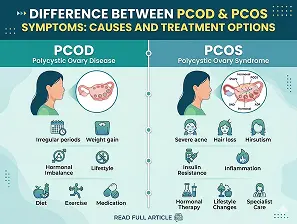 Difference Between PCOS and PCOD Symptoms: Causes and Treatment Options
